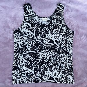 Chico’s Black & White Tank Top